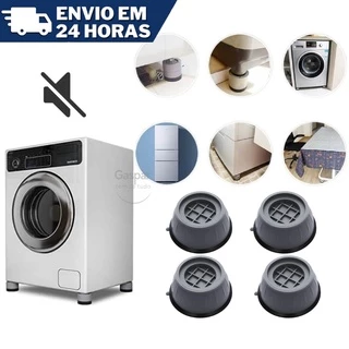 Kit 4 Pé base para Maquinas de Lavar e eletroméstico em Geral Anti ruído e Anti vibração