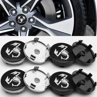 Escorpião Abarth 60mm 4 Pcs Centro Do Pneu Hub Tampa Logotipo Carro Decoração De Substituição Emblema Solta Para 500 595 1100 Ducato Stilo Palio Punto