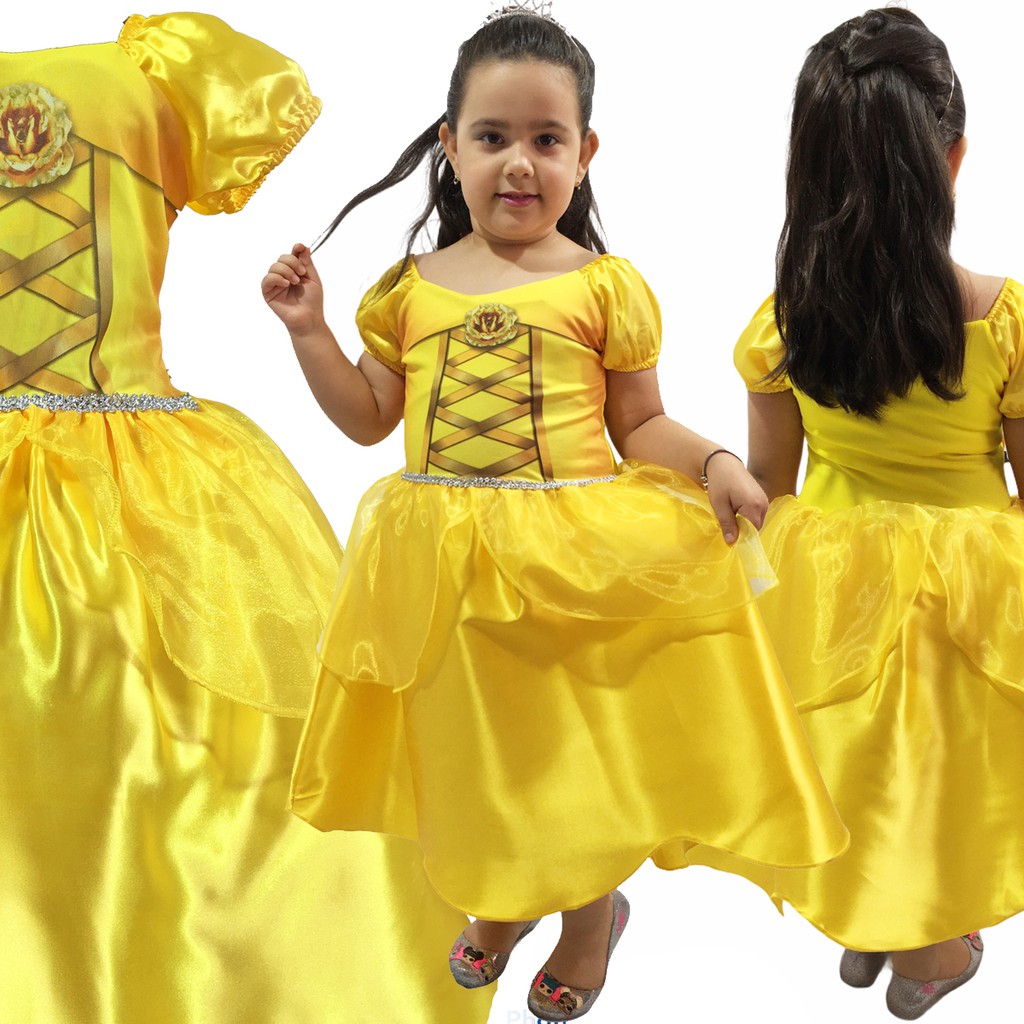 Vestido Tematicos Luxo Cinderela - BELLI KIDS ATACADO