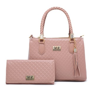 Kit combo feminino com 2 pecas 1 Bolsa lorena media Transversal + carteira Promoção