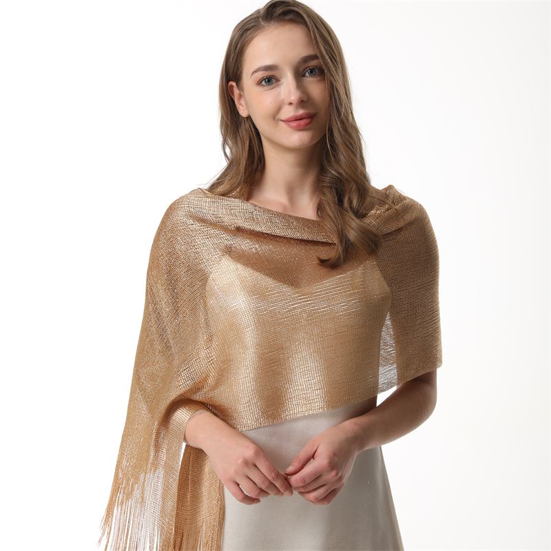 Xale De Casamento Elegante Prata Festa De Renda Chiffon Camisa De Seda ...