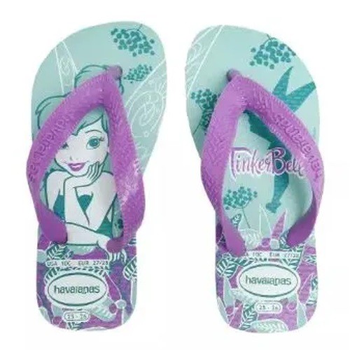 Chinelo Havaianas Kids Original Tinkerbell Sininho Tinker bell Shopee Brasil