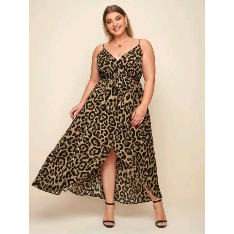 Vestido animal best sale print plus size