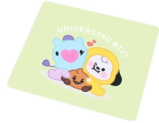 1 PC KPOP BTS BT21 Bonito Antiderrapante Almofada Do Mouse Mat Couro De  Mesa De Jogos De Moda Confortável Para Portátil MacBook Universal CHIMMY  COOKY KOYA MANG RJ SHOOKY TATA - Escorrega