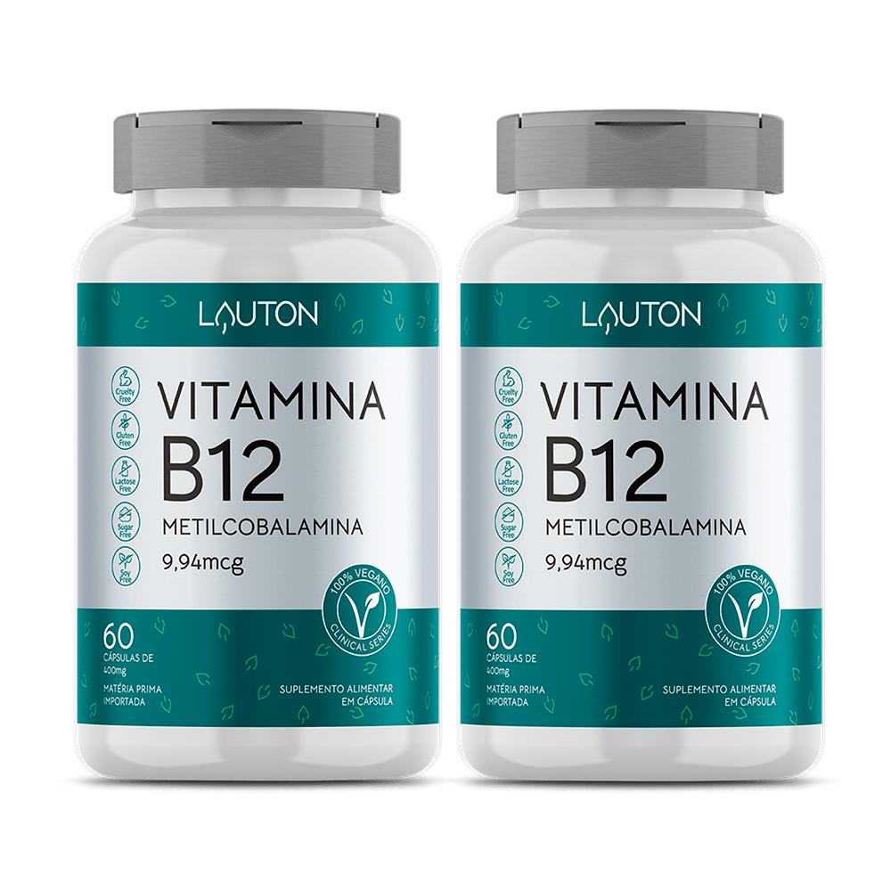 Kit 2 Vitamina B12 Metilcobalamina 60 Cápsulas Lauton | Shopee Brasil