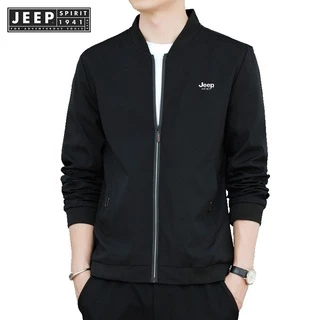 JEEP SPIRIT 1941 ESTD Men's Jacket Waterproof Jaket Good Quality New Slim Casual Baseball Uniform Coat Black/Gray/Navy/Red Size M-5XL
