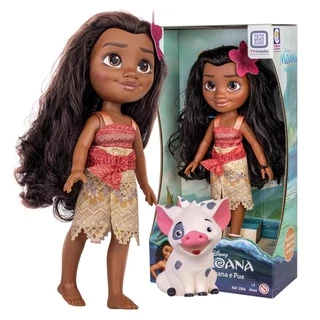 Boneca Moana e Pua Vinil Articulados com Roupinha Cotiplas.