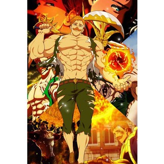 Placa Decorativa Quadro - Anime - Nanatsu No Taizai (gh329)