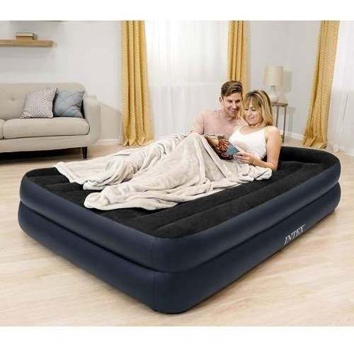 220v - Colchão Dura Beam Pillow Rest Casal Queen Intex 220v 64124