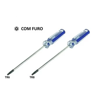 Kit Chave Torx Com Furo T6 TR6 + T8 TR8 Mac Mini A1347 Torx Security T6H T8H
