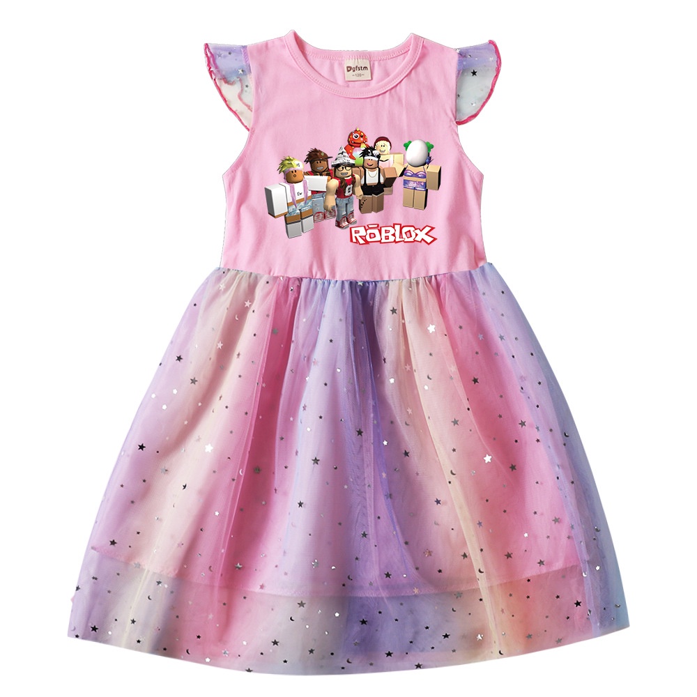 Vestido De Menina ROBLOX Kawaii Princesa Para 2-10Y