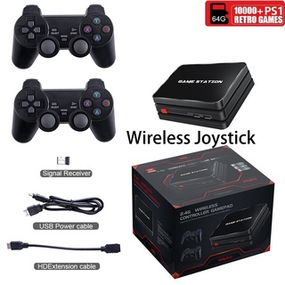 10000 + Jogos De Vídeo Game Console PS1 4K Jogo De Playstation Controlador  Sem Fio Gamepad 64GB Jogo Vara Superbox