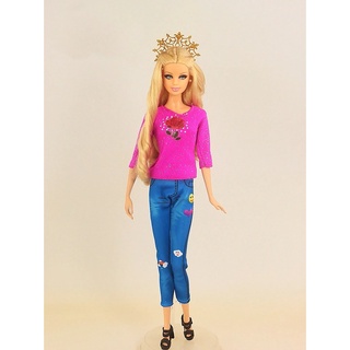 Roupa Para Boneca Barbie Com 2 Pares De Sapatinhos ! Roupinha Casual  Fashion Mini Vestidos Calça Vários Modelos Escolha