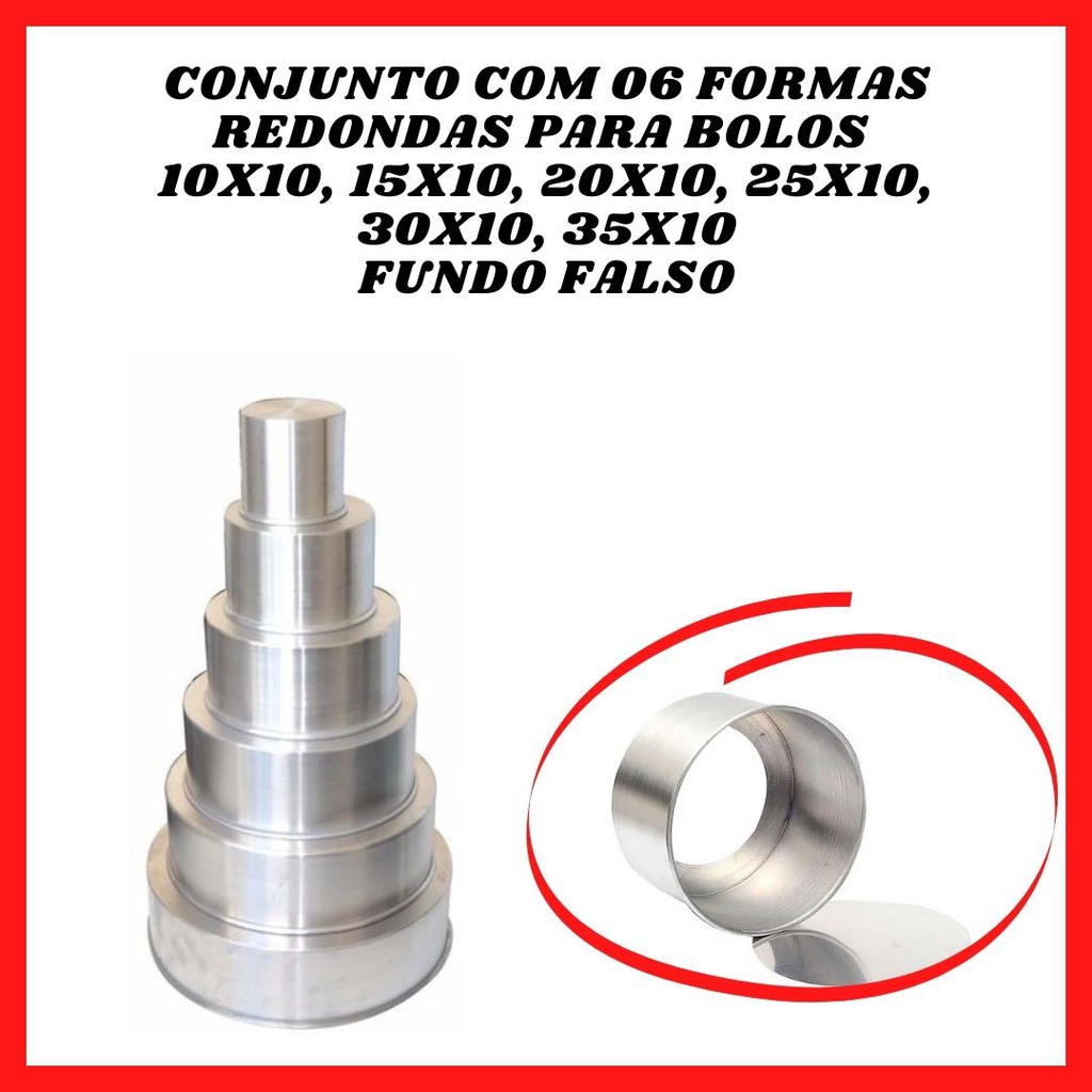 Forma Bolo Redonda 10x13