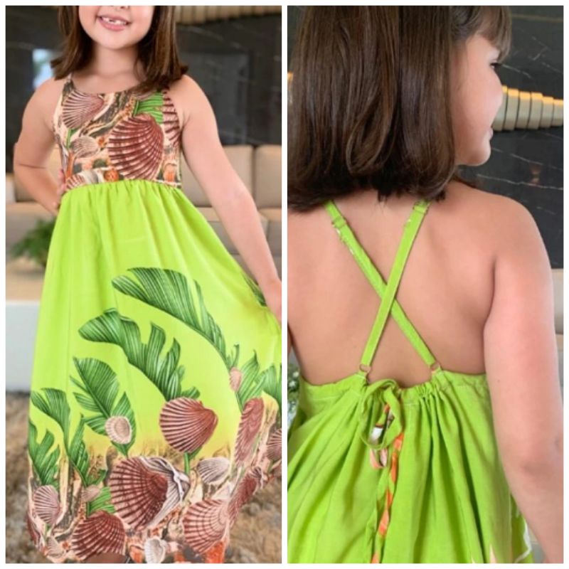 Vestido de viscose store infantil