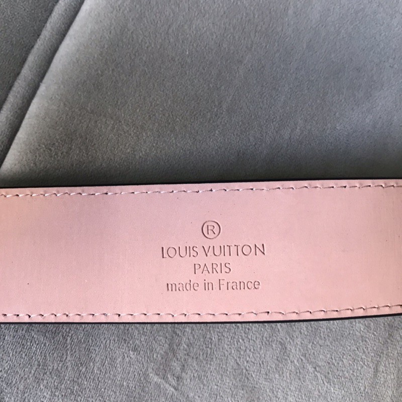 Cinto Masculino Couro Canvas Legítimo Louis Vuitton LV - Monogram Preto