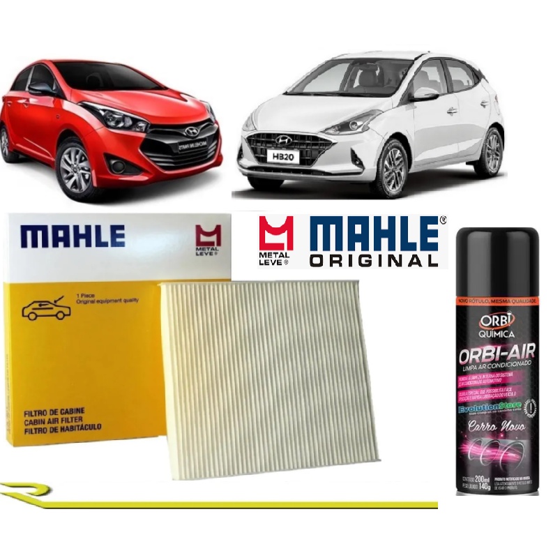 Filtro de Ar Condicionado Cabine HB20 1.0 1.6 2012 2013 2014 2015 2016 2017 2018 2019 2020 2021 2022