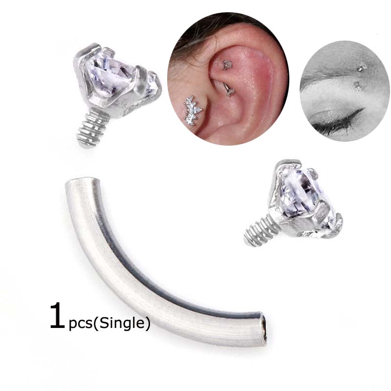 piercing sobrancelha com zircônia