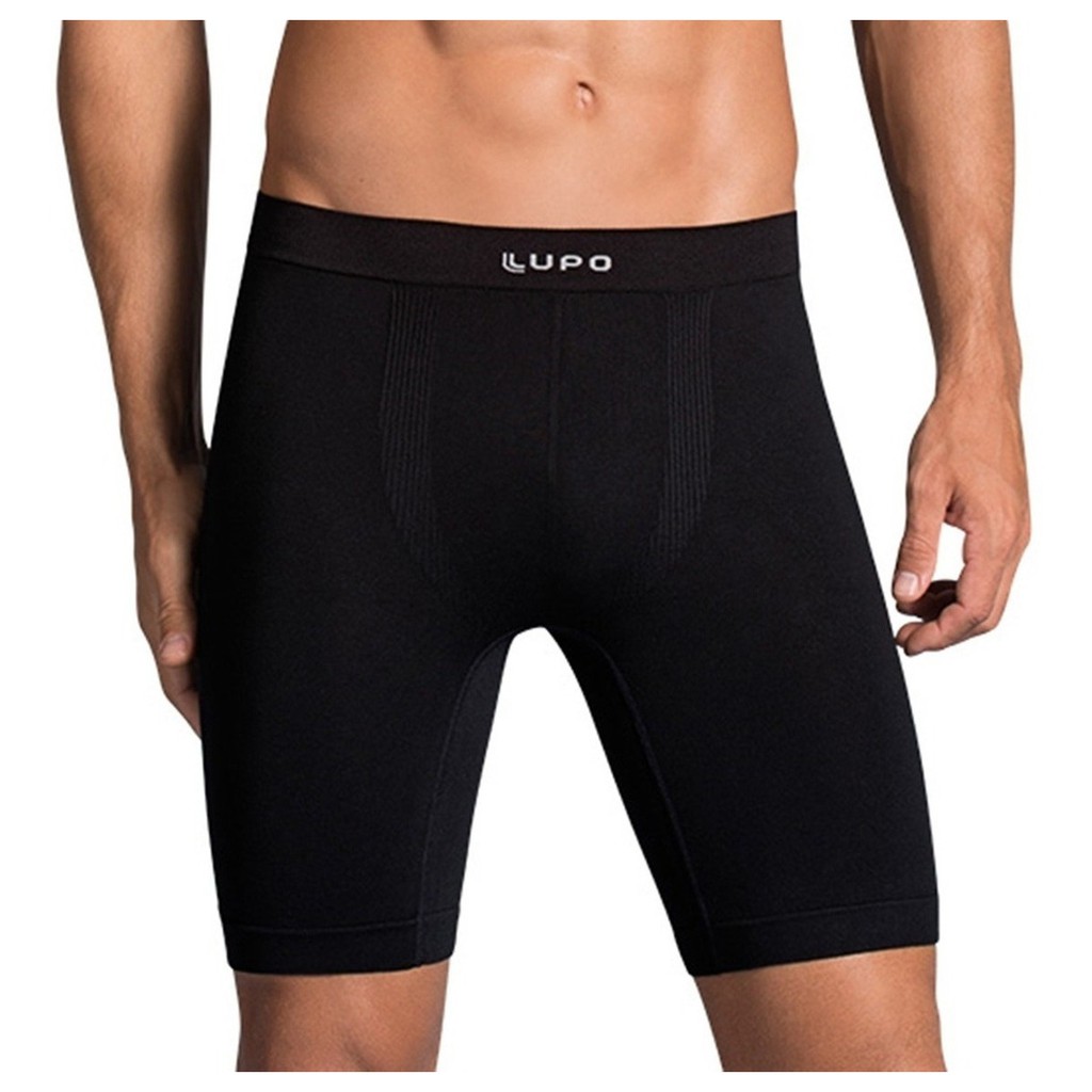 Cueca Boxer Long Leg Micromodal Sem Costura - Lupo 674