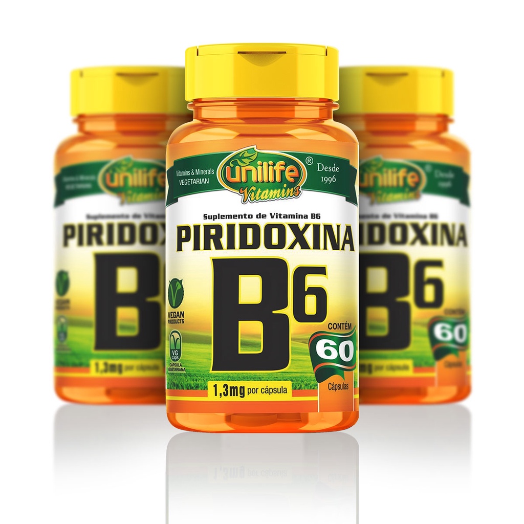 Suplemento Vegano Vitamina B6 Piridoxina 60 Capsulas Shopee Brasil 4201