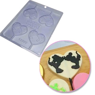 Forma Simples Pirulito Mickey e Minnie Kiss Cód 12090 -BWB