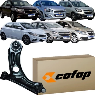 Bandeja Balança Dianteira Direita Cofap Prisma Cobalt Sonic Spin Onix Joy Plus 2012 a 2021.