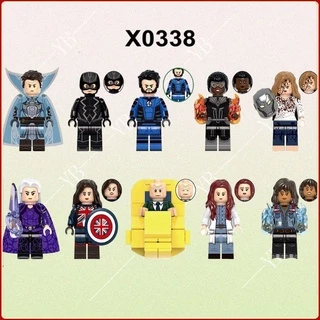 Brinquedos Montados Para Crianças Capitão Marvel Minifiguras Blocos De Construção Vingadores Técnica