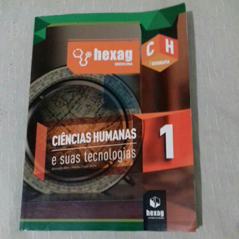 Apostilas HEXAG MEDICINA usadas semi-novas pré vestibular 1-6 GEOGRAFIA ...