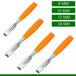 Formão Chanfrado Esculpidor e Entalhador Madeira C/ Lamina de Aço resistente 6mm 10mm 12mm 38mm