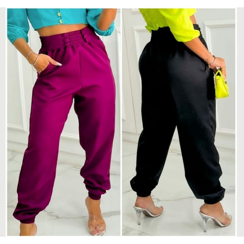 Calça jogger best sale feminina social