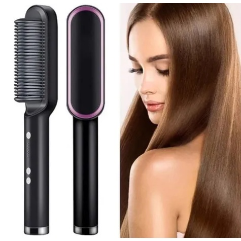 Escova Alisadora Anion Hair Pro Em Original Secador Chapinha E