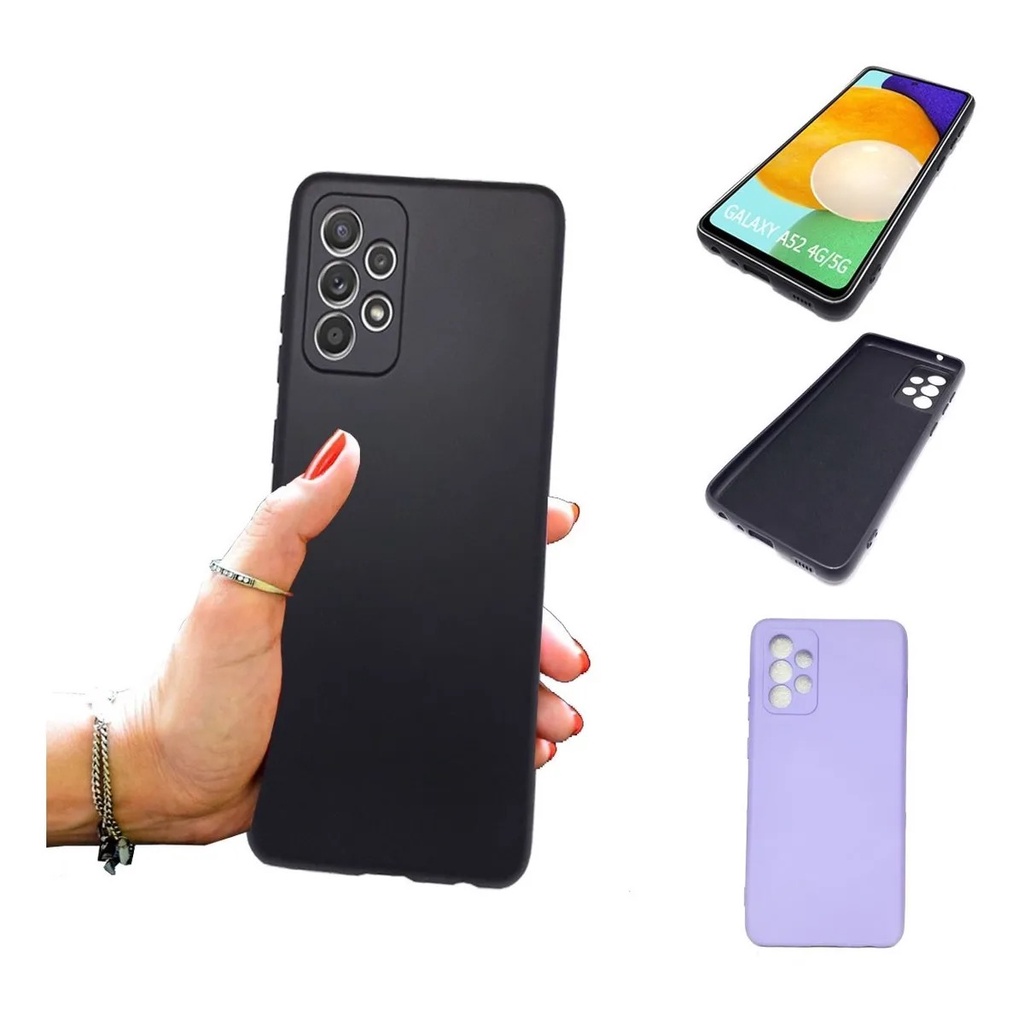 Capa Aveludada Silicone + Película Vidro 3d P/galaxy A52