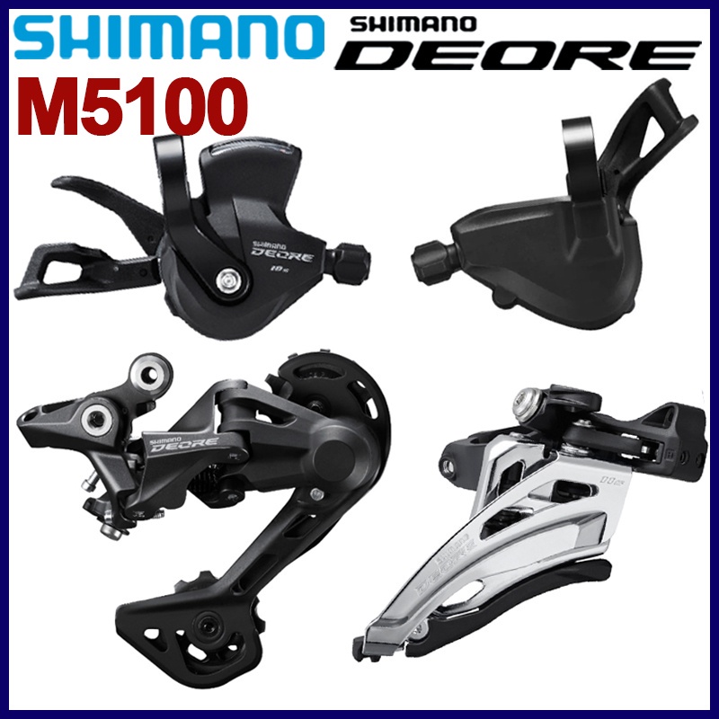 Shimano Deore M4100 2x10 Grupo De Velocidade Mtb Bicicleta M4100 M5100 Shifter Esquerda Direita M4120 M5120 Desviador Traseiro Original Shimano