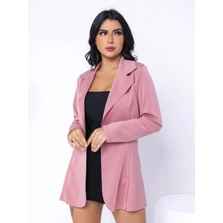 Blazer 1112 Feminino Max Sobretudo Casaco Longo