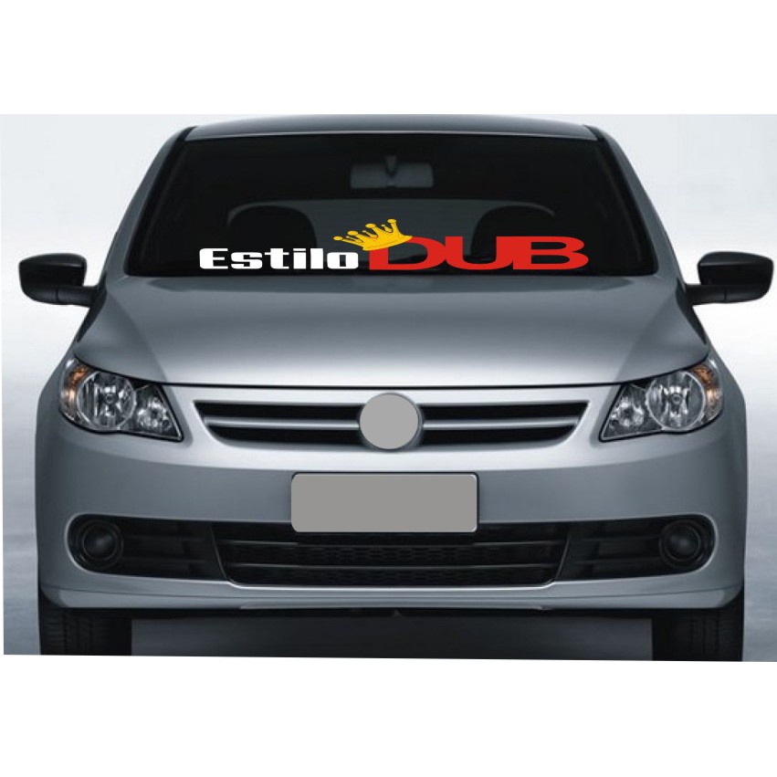 Adesivo Para Brisa Estilo Dub Carro Rebaixado Som Automotivo