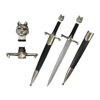 ADAGA MINI ESPADA ORNAMENTO Game Of Thrones JOHN SNOW Stark LOBO
