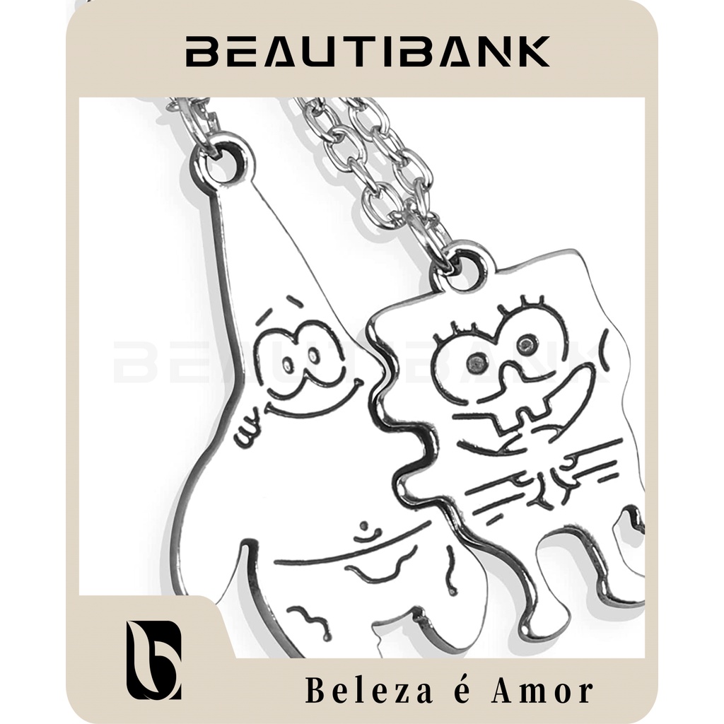 COLORFUL BLING 2 peças BFF Colar com pingente magnético coala, cor  arco-íris, dinossauro coala, colar com pingente de animal para mulheres  meninas amizade melhores amigas presente de joias, Metal Madeira, Metal