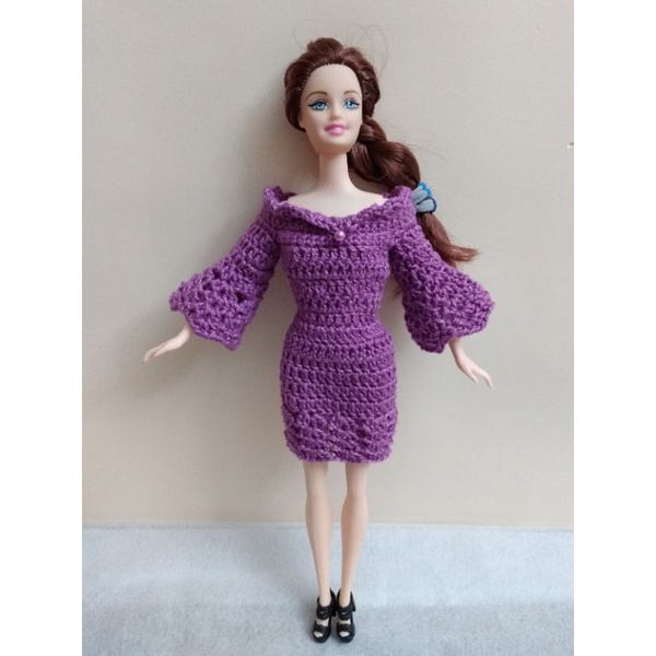 Vestido De Barbie Em Croche Para A Boneca Barbie