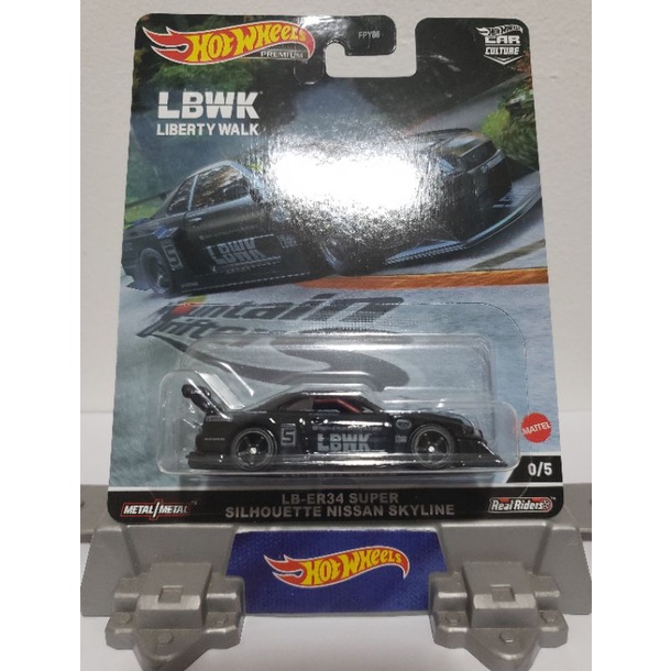 Hot Wheels Chase Mountain Drifters Nissan Skyline Liberty Walk LBWK - Car Culture - Premium - LB- ER34 Super Silhouette Nissan Skyline