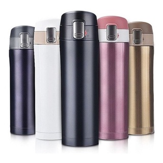 Garrafa Térmica Inox 500ML Ou 350ML Café Suco Água Caminhada Pass Portatil