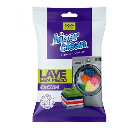 Lenços antimanchas Lave Sem Medo Hiperclean NOVA EMBALAGEM