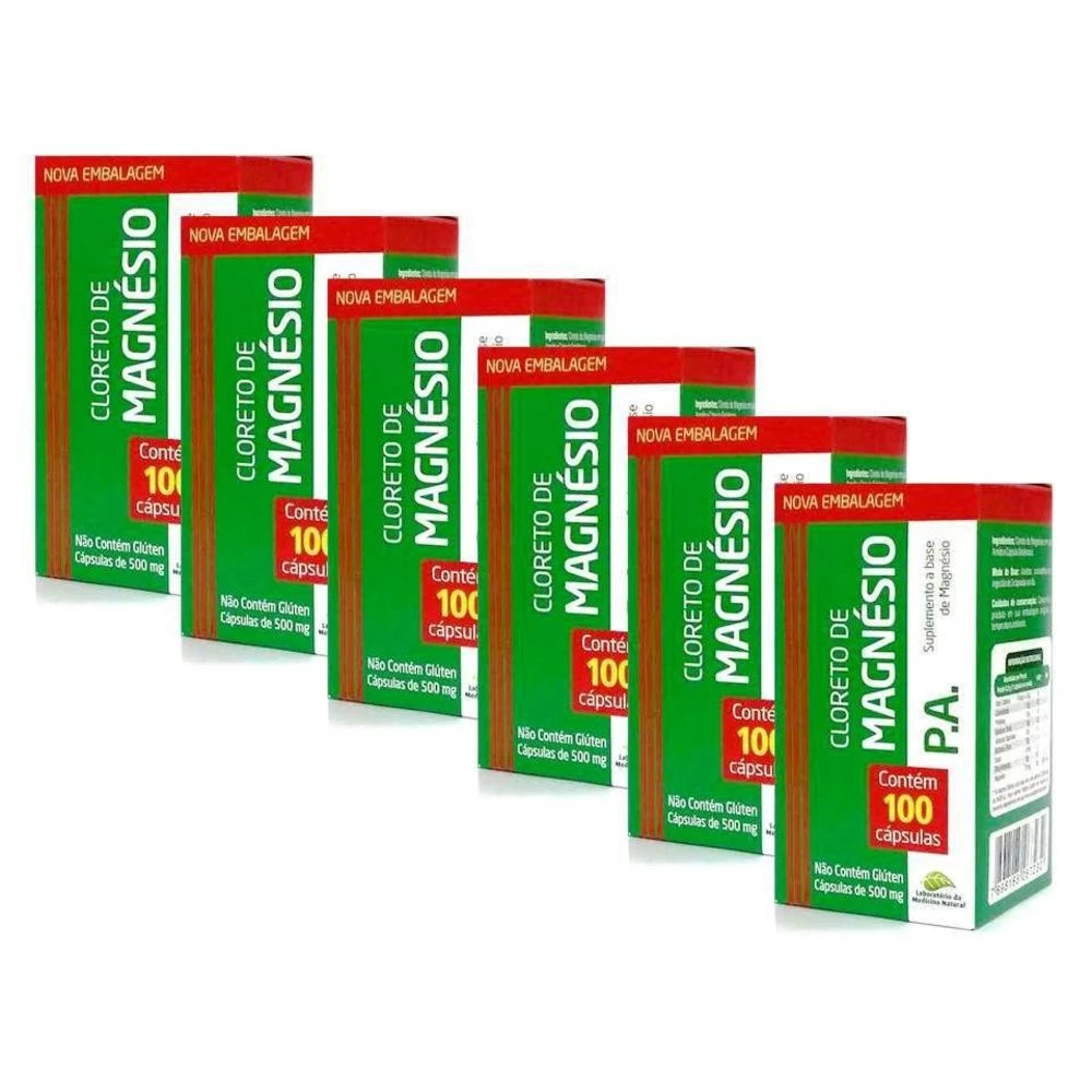 Cloreto de Magnésio PA 600 Capsulas Original Medinal 500 mg