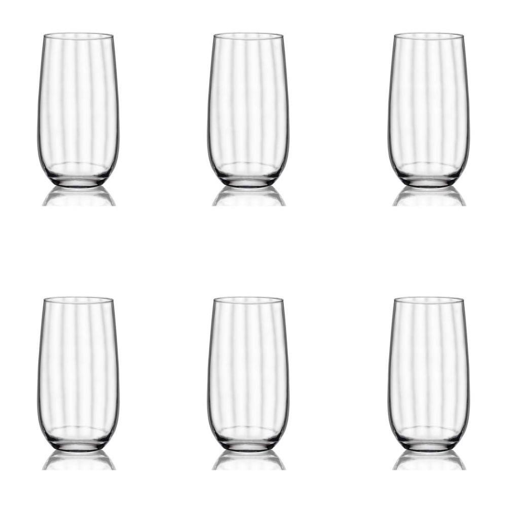 Conjunto de 12 Copos De Cristal P/ Long Drink 490Ml Proper Effect