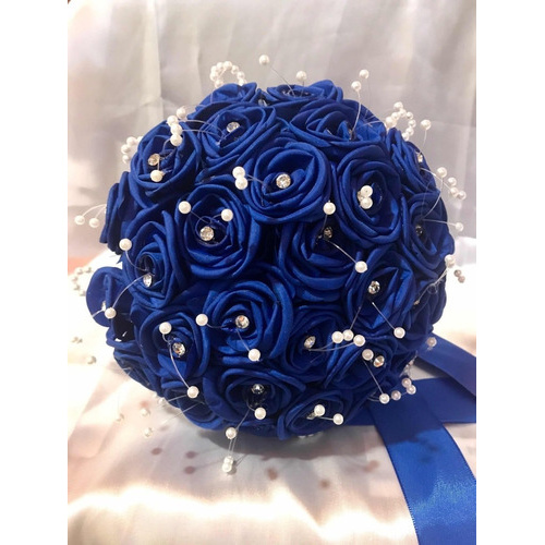 Buque De Noiva Casamento Lembranca, Azul Royal Shopee Brasil