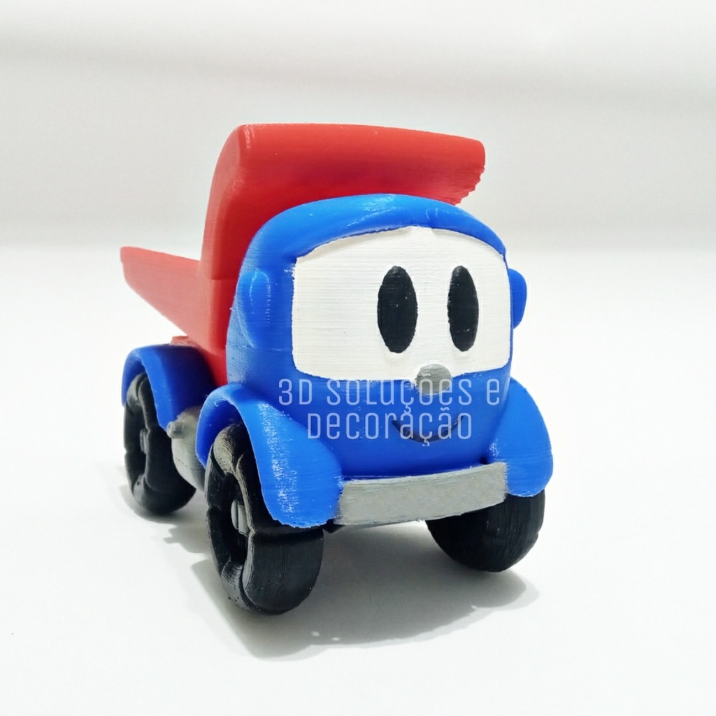Leo o caminhão curioso boneco brinquedo impressao 3D