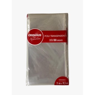 Saco Transparente Incolor 11cmx19,5cm Pacote Com 100unidades Cromus ...