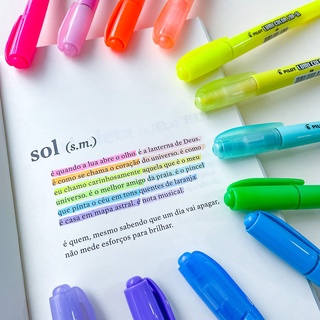 Kit 12 Marca Texto PILOT Lumi Color 200-SL 6 Neon + 6 Pastel