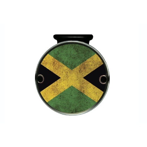Lanterna Maria Smart Bandeira Jamaica Base Prata