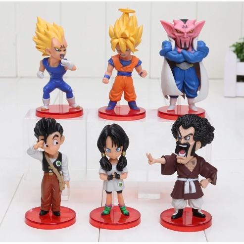 Kit Quadros Decorativos Mosaico 5 Peças Anime Dragon Ball Goku As 7 Esferas  do Dragão Desenho Infantil Criança Personagem Personalizado Boku Presente