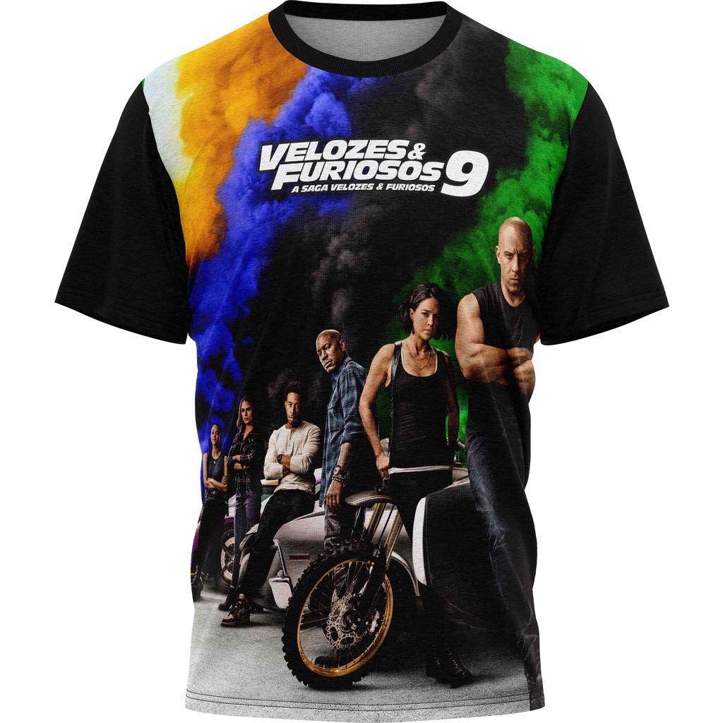 Velozes e Furiosos 9 - Camiseta Personalizada - Tecido Malha | Shopee ...